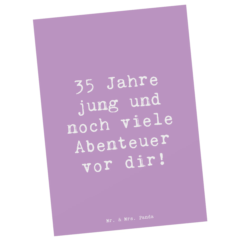 Postkarte Spruch 35. Geburtstag Abenteuer Einladungskarte, Grußkarte, Einladung Geburtstag, Karte, Dankeskarte, Ansichtskarten, Postkarte, Ansichtskarte, Einladungskarten Geburtstag, Geschenkkarte, Geburtstagskarte, Einladung, Geburtstag, Geburtstagsgeschenk, Geschenk