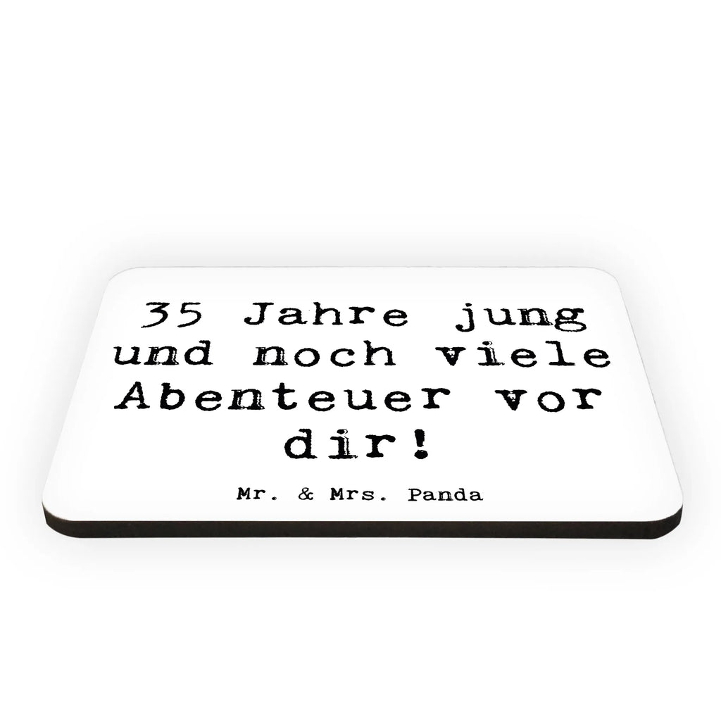 Magnet Spruch 35. Geburtstag Abenteuer Notiz Magnet, Whiteboard Magnet, Motivmagnete, Pinnwandmagnet, Dekomagnet, Kühlschrank Dekoration, Souvenir Magnet, Kühlschrankmagnet, Geburtstag, Geburtstagsgeschenk, Geschenk