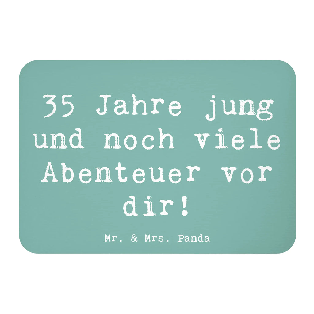 Magnet Spruch 35. Geburtstag Abenteuer Notiz Magnet, Whiteboard Magnet, Motivmagnete, Pinnwandmagnet, Dekomagnet, Kühlschrank Dekoration, Souvenir Magnet, Kühlschrankmagnet, Geburtstag, Geburtstagsgeschenk, Geschenk