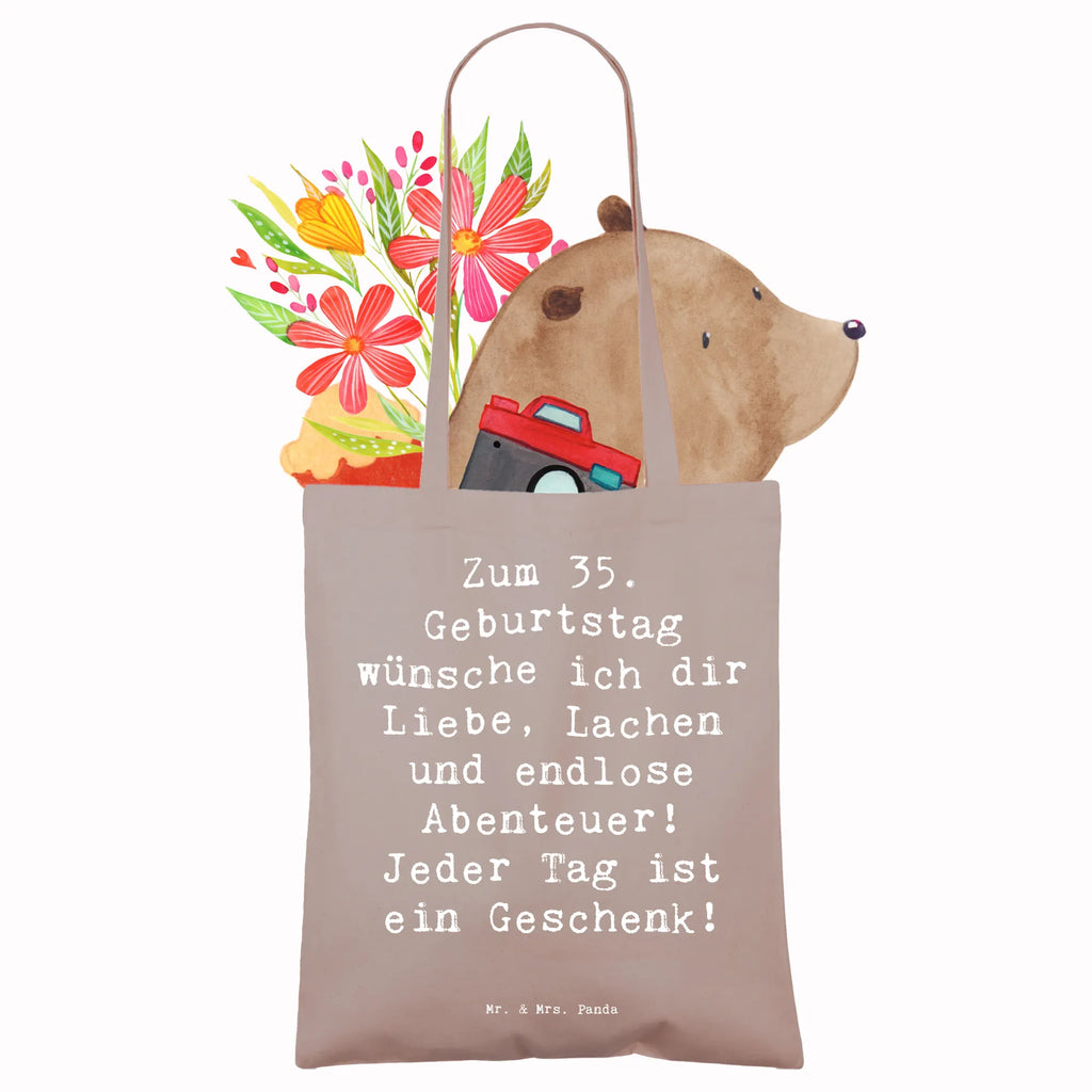 Tragetasche Spruch 35. Geburtstag Beuteltasche, Beutel, Einkaufstasche, Jutebeutel, Stoffbeutel, Tasche, Shopper, Umhängetasche, Strandtasche, Schultertasche, Stofftasche, Tragetasche, Badetasche, Jutetasche, Einkaufstüte, Laptoptasche, Geburtstag, Geburtstagsgeschenk, Geschenk