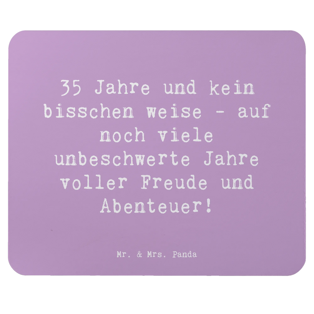 Mouse mat Saying 35 Jahre und kein bisschen weise - auf noch viele unbeschwerte Jahre voller Freude und Abenteuer! Mausunterlage, Einzigartiges Mauspad, Mousepad, Arbeitszimmer, Computer zubehör, Mauspad Büro, Mauspad, Büroausstattung, Designer Mauspad, PC Zubehör, Geburtstag, Geburtstagsgeschenk, Geschenk