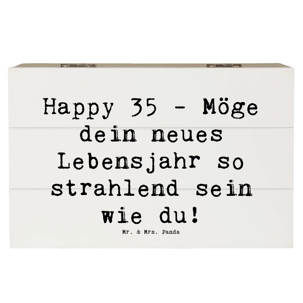 Holzkiste Spruch 35. Geburtstag Glückwünsche Schatulle, Geschenkbox, Schatzkiste, Aufbewahrungsbox, Erinnerungskiste, Dekokiste, Truhe, Kiste, Holzkiste, Geschenkdose, Erinnerungsbox, XXL, Geburtstag, Geburtstagsgeschenk, Geschenk