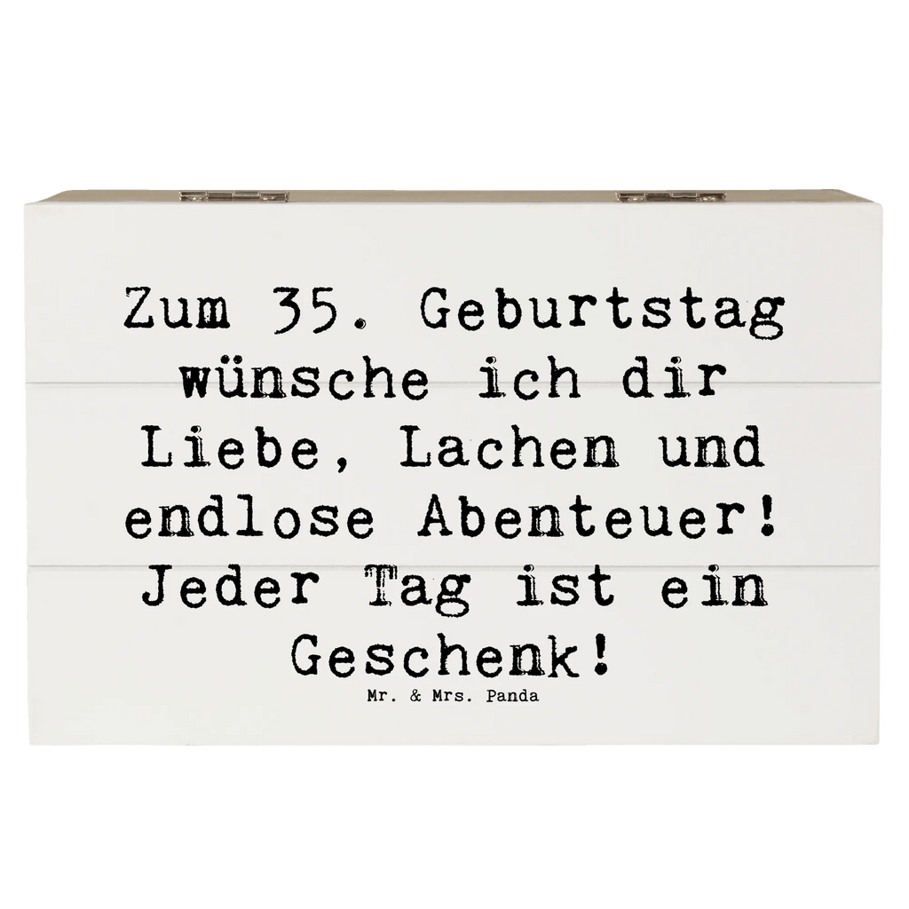 Holzkiste Spruch 35. Geburtstag Truhe, Holzkiste, Geschenkbox, Dekokiste, Geschenkdose, XXL, Erinnerungskiste, Kiste, Schatulle, Aufbewahrungsbox, Schatzkiste, Erinnerungsbox, Geburtstag, Geburtstagsgeschenk, Geschenk