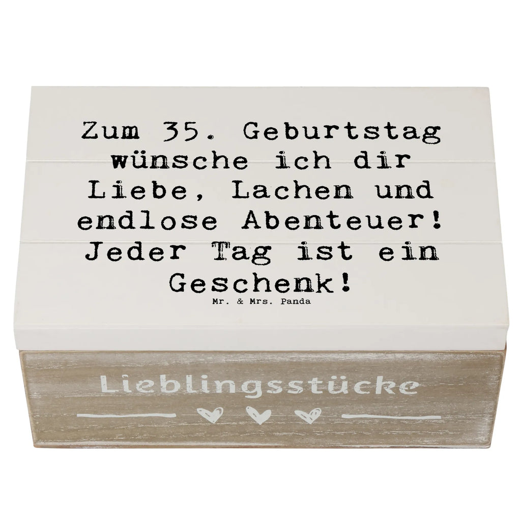 Holzkiste Spruch 35. Geburtstag Truhe, Holzkiste, Geschenkbox, Dekokiste, Geschenkdose, XXL, Erinnerungskiste, Kiste, Schatulle, Aufbewahrungsbox, Schatzkiste, Erinnerungsbox, Geburtstag, Geburtstagsgeschenk, Geschenk
