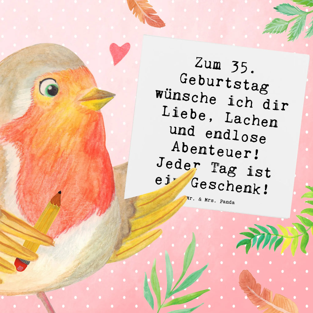 Deluxe Karte Spruch 35. Geburtstag Karte, Grußkarte, Hochwertige Klappkarte, Hochwertige Grußkarte, Klappkarte, Geburtstagskarte, Einladungskarte, Glückwunschkarte, Hochzeitskarte, Geburtstag, Geburtstagsgeschenk, Geschenk