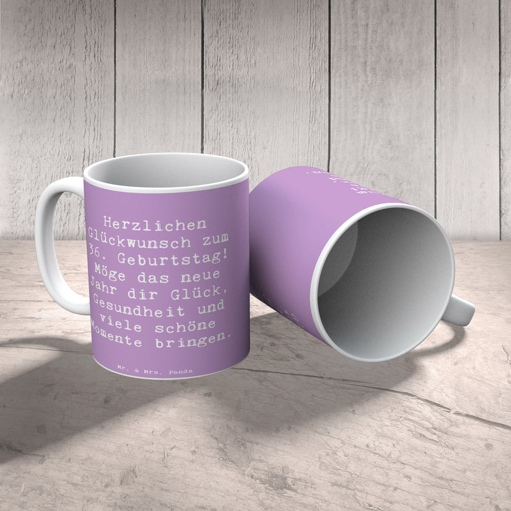 Tasse Spruch 36. Geburtstag Glückwünsche Bürotasse, Kaffeetasse, Tasse, Keramiktasse, Teetasse, Porzellantasse, Tasse mit Zitaten, Geschenktasse, Tasse mit Motiven, Geburtstag, Geburtstagsgeschenk, Geschenk