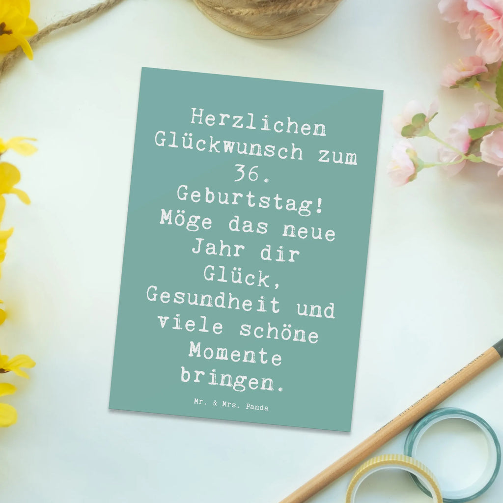 Postcard Saying Herzlichen Glückwunsch zum 36. Geburtstag! Möge das neue Jahr dir Glück, Gesundheit und viele schöne Momente bringen. Einladungskarten Geburtstag, Karte, Einladungskarte, Ansichtskarten, Geschenkkarte, Grußkarte, Ansichtskarte, Einladung, Postkarte, Einladung Geburtstag, Geburtstagskarte, Dankeskarte, Geburtstag, Geburtstagsgeschenk, Geschenk