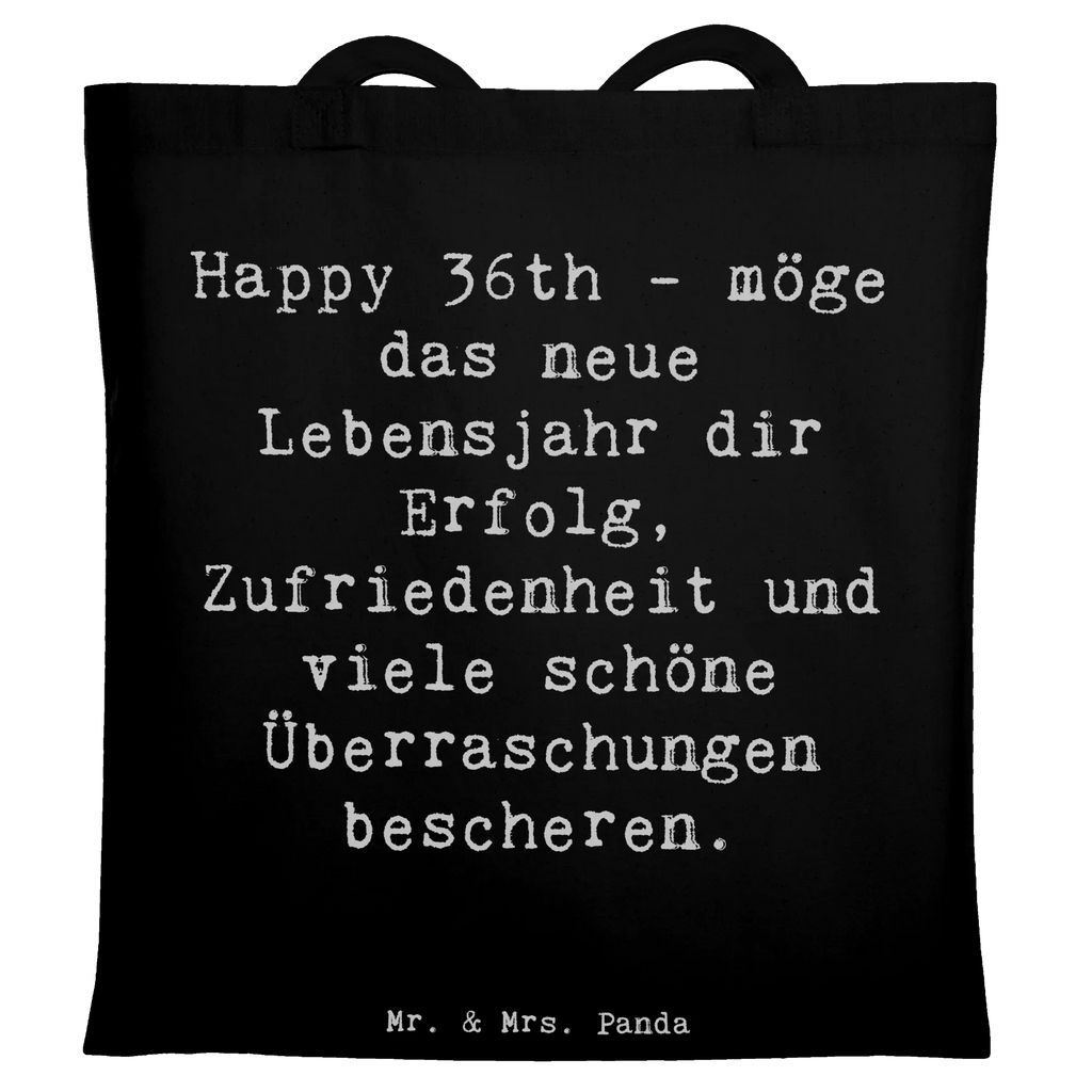 Tragetasche Spruch 36. Geburtstag Segen Beuteltasche, Beutel, Einkaufstasche, Jutebeutel, Stoffbeutel, Tasche, Shopper, Umhängetasche, Strandtasche, Schultertasche, Stofftasche, Tragetasche, Badetasche, Jutetasche, Einkaufstüte, Laptoptasche, Geburtstag, Geburtstagsgeschenk, Geschenk
