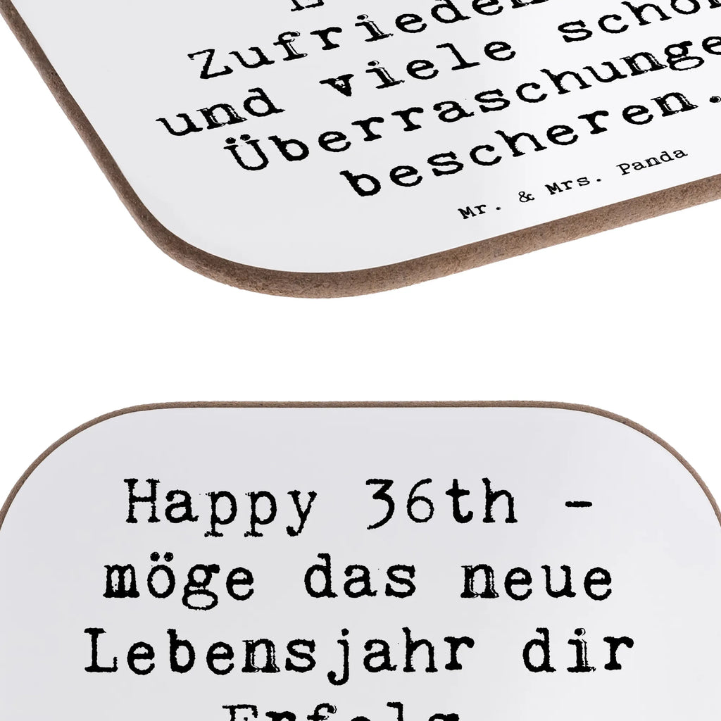 Square coaster Saying Happy 36th - möge das neue Lebensjahr dir Erfolg, Zufriedenheit und viele schöne Überraschungen bescheren. Tassen Untersetzer, Untersetzer für Gläser, Glasuntersetzer, Getränkeuntersetzer, Untersetzer, Untersetzer aus Holz, Untersetzer Gläser, Untersetzer Design, Korkuntersetzer, Bierdeckel, Holzuntersetzer, Untersetzer Holz, Geburtstag, Geburtstagsgeschenk, Geschenk
