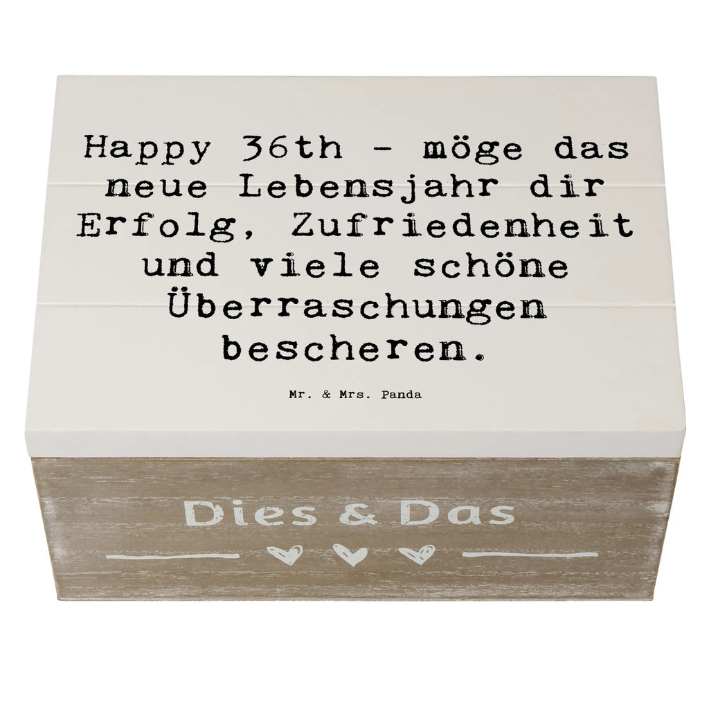 Holzkiste Spruch 36. Geburtstag Segen Dekokiste, Erinnerungsbox, Aufbewahrungsbox, Schatulle, Geschenkbox, Truhe, XXL, Geschenkdose, Holzkiste, Kiste, Erinnerungskiste, Schatzkiste, Geburtstag, Geburtstagsgeschenk, Geschenk