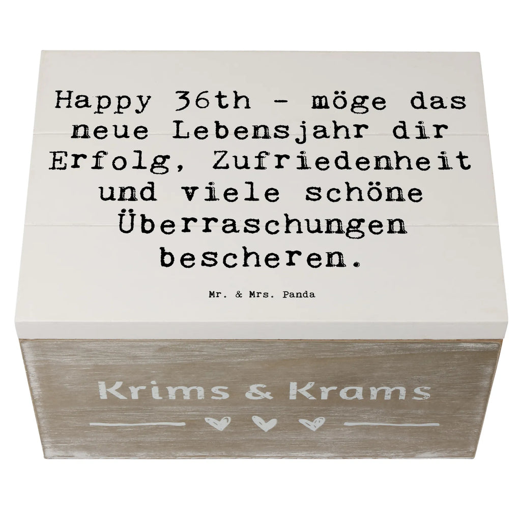 Holzkiste Spruch 36. Geburtstag Segen Dekokiste, Erinnerungsbox, Aufbewahrungsbox, Schatulle, Geschenkbox, Truhe, XXL, Geschenkdose, Holzkiste, Kiste, Erinnerungskiste, Schatzkiste, Geburtstag, Geburtstagsgeschenk, Geschenk