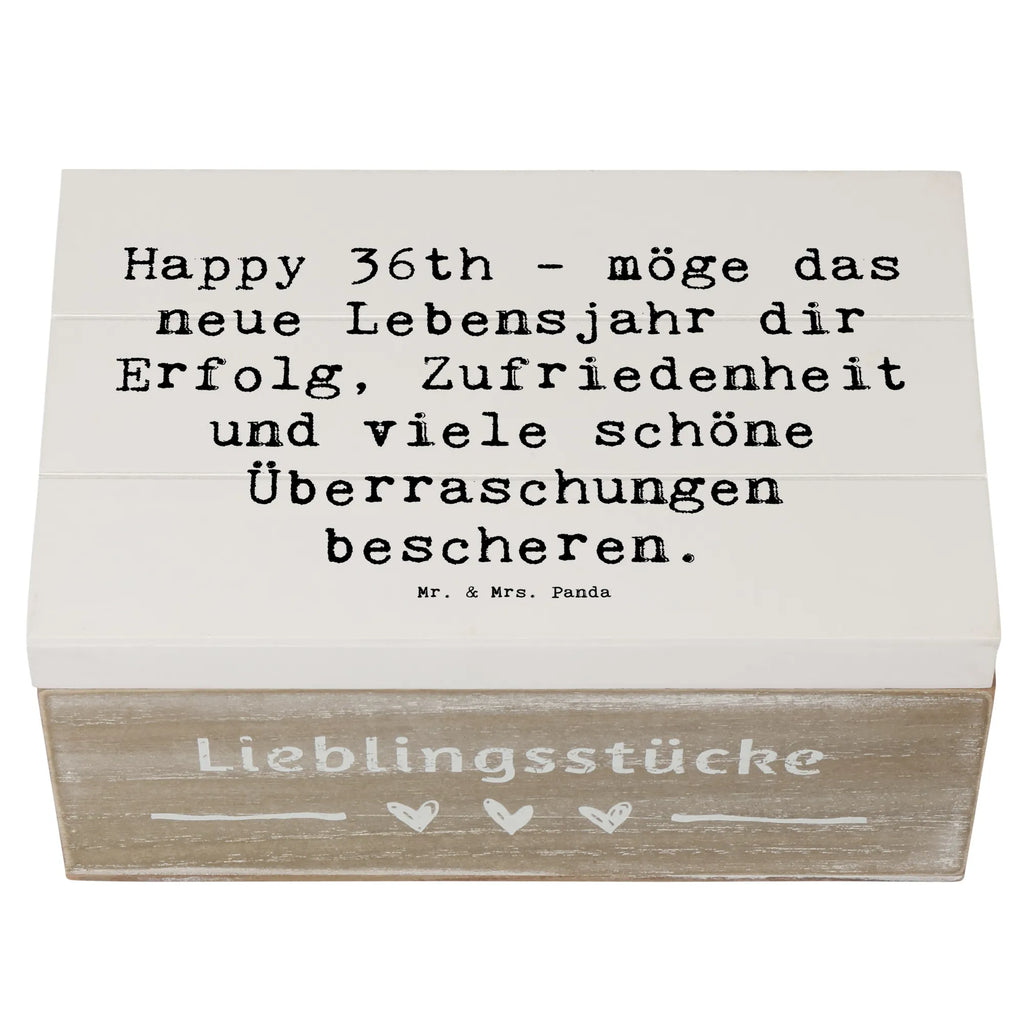 Holzkiste Spruch 36. Geburtstag Segen Dekokiste, Erinnerungsbox, Aufbewahrungsbox, Schatulle, Geschenkbox, Truhe, XXL, Geschenkdose, Holzkiste, Kiste, Erinnerungskiste, Schatzkiste, Geburtstag, Geburtstagsgeschenk, Geschenk