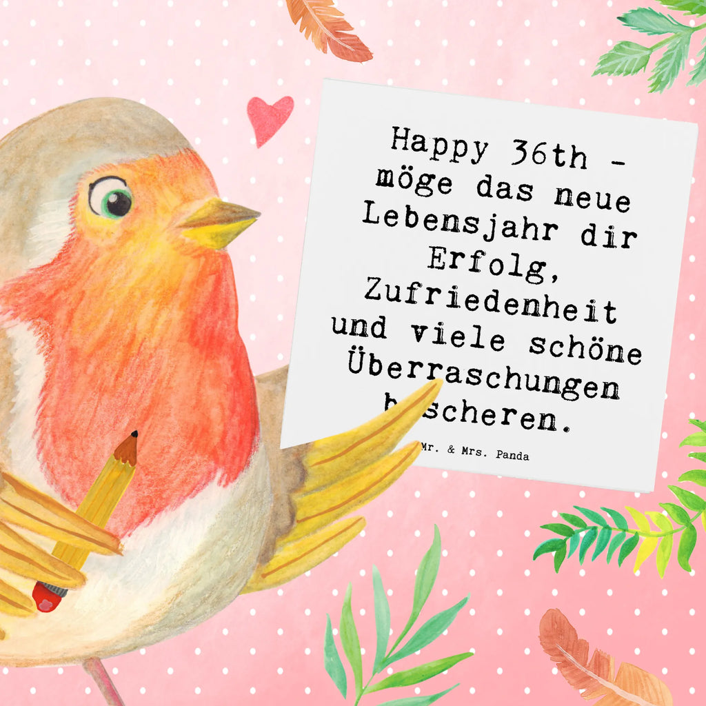 Deluxe Karte Spruch 36. Geburtstag Segen Geburtstagskarte, Grußkarte, Einladungskarte, Hochzeitskarte, Klappkarte, Karte, Hochwertige Klappkarte, Hochwertige Grußkarte, Glückwunschkarte, Geburtstag, Geburtstagsgeschenk, Geschenk