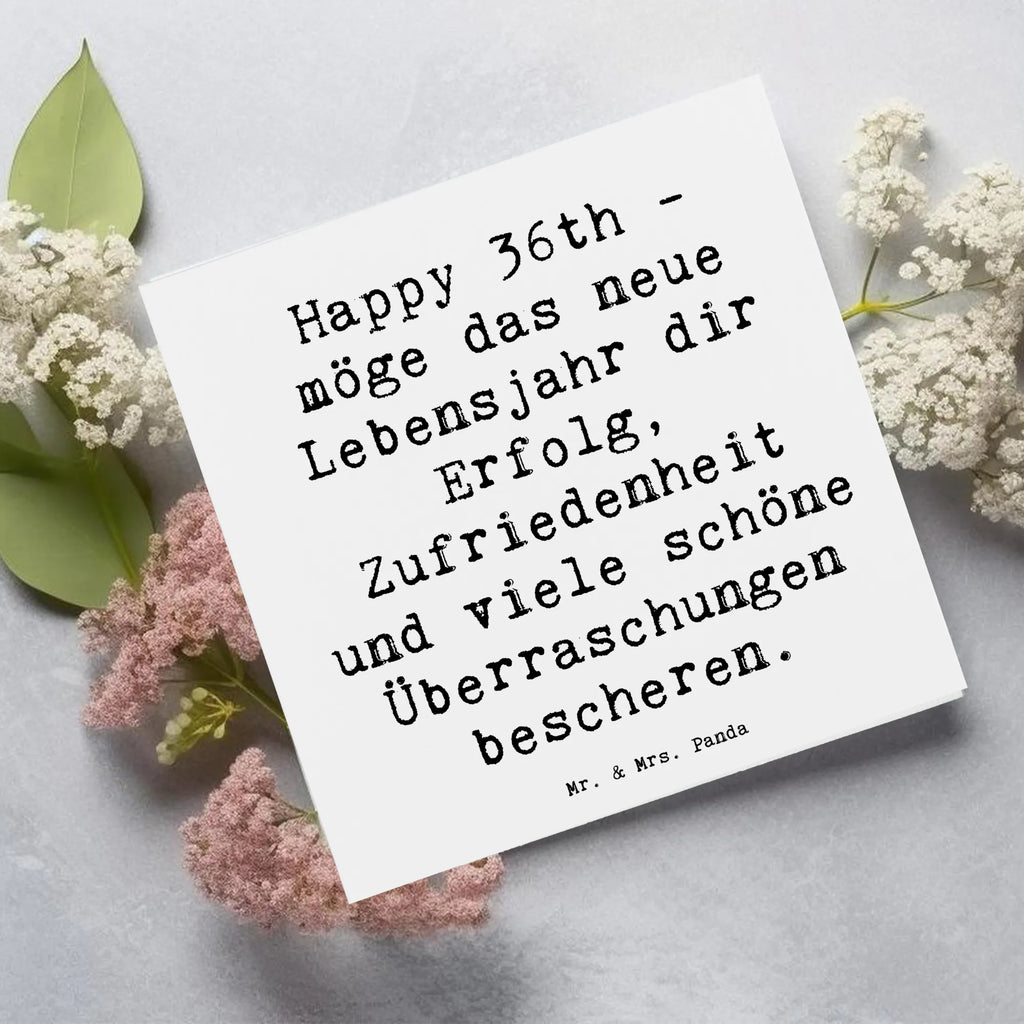 Deluxe Karte Spruch 36. Geburtstag Segen Geburtstagskarte, Grußkarte, Einladungskarte, Hochzeitskarte, Klappkarte, Karte, Hochwertige Klappkarte, Hochwertige Grußkarte, Glückwunschkarte, Geburtstag, Geburtstagsgeschenk, Geschenk