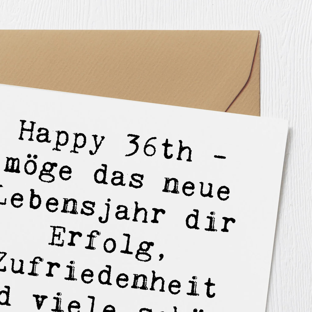 Deluxe Karte Spruch 36. Geburtstag Segen Geburtstagskarte, Grußkarte, Einladungskarte, Hochzeitskarte, Klappkarte, Karte, Hochwertige Klappkarte, Hochwertige Grußkarte, Glückwunschkarte, Geburtstag, Geburtstagsgeschenk, Geschenk
