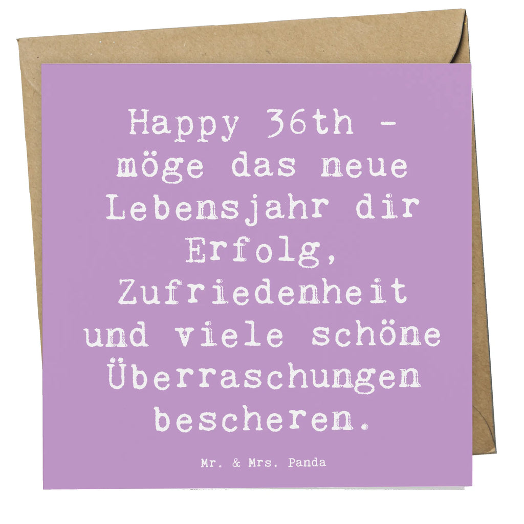 Deluxe Karte Spruch 36. Geburtstag Segen Geburtstagskarte, Grußkarte, Einladungskarte, Hochzeitskarte, Klappkarte, Karte, Hochwertige Klappkarte, Hochwertige Grußkarte, Glückwunschkarte, Geburtstag, Geburtstagsgeschenk, Geschenk