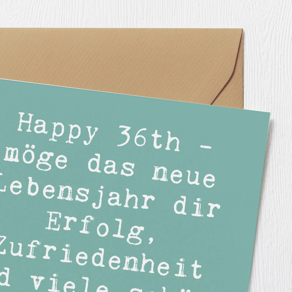 Deluxe Karte Spruch 36. Geburtstag Segen Geburtstagskarte, Grußkarte, Einladungskarte, Hochzeitskarte, Klappkarte, Karte, Hochwertige Klappkarte, Hochwertige Grußkarte, Glückwunschkarte, Geburtstag, Geburtstagsgeschenk, Geschenk