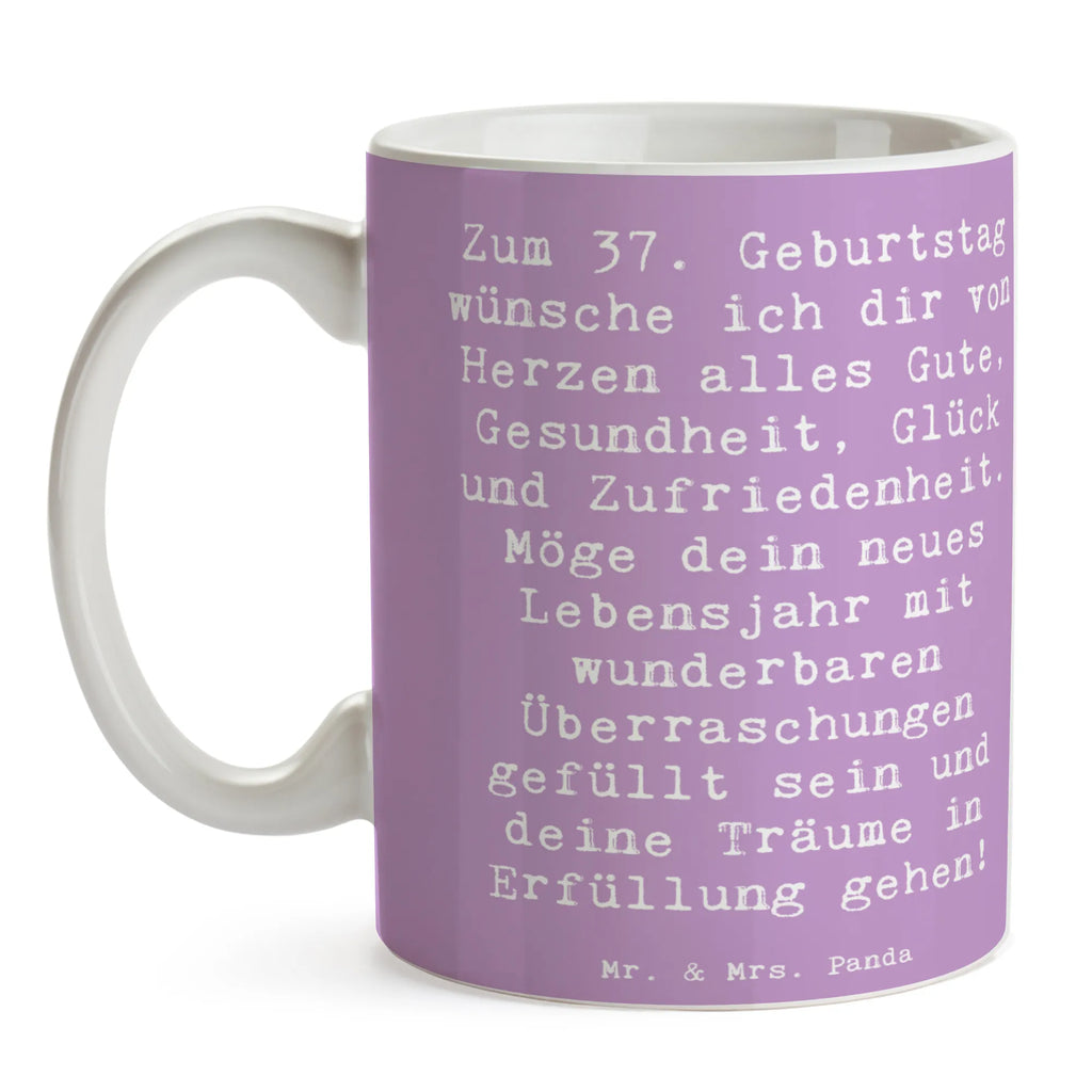 Tasse Spruch 37. Geburtstag Grüße Bürotasse, Kaffeetasse, Tasse, Keramiktasse, Tasse mit Zitaten, Tasse mit Motiven, Porzellantasse, Geschenktasse, Teetasse, Geburtstag, Geburtstagsgeschenk, Geschenk