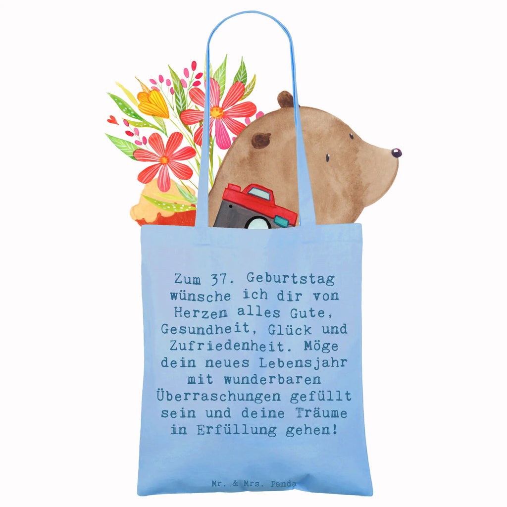 Tragetasche Spruch 37. Geburtstag Grüße Beuteltasche, Beutel, Einkaufstasche, Jutebeutel, Stoffbeutel, Tasche, Shopper, Umhängetasche, Strandtasche, Schultertasche, Stofftasche, Tragetasche, Badetasche, Jutetasche, Einkaufstüte, Laptoptasche, Geburtstag, Geburtstagsgeschenk, Geschenk