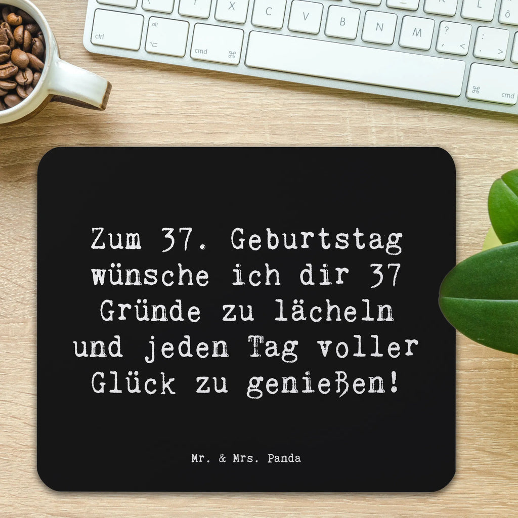 Mouse mat Saying Zum 37. Geburtstag wünsche ich dir 37 Gründe zu lächeln und jeden Tag voller Glück zu genießen! PC Zubehör, Computer zubehör, Einzigartiges Mauspad, Mousepad, Mauspad, Mauspad Büro, Arbeitszimmer, Mausunterlage, Büroausstattung, Designer Mauspad, Geburtstag, Geburtstagsgeschenk, Geschenk