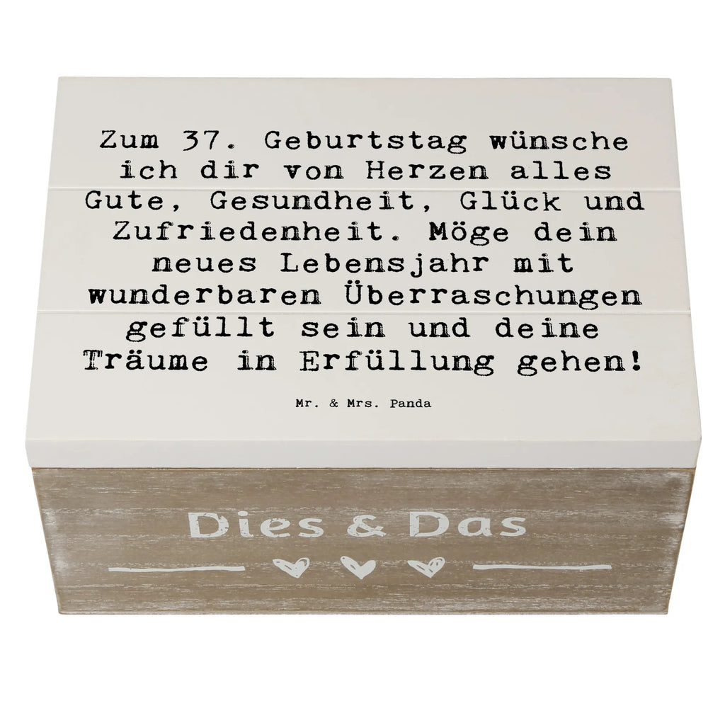 Holzkiste Spruch 37. Geburtstag Grüße Geschenkbox, Schatzkiste, Truhe, Erinnerungskiste, Aufbewahrungsbox, Erinnerungsbox, Schatulle, Kiste, Dekokiste, XXL, Holzkiste, Geschenkdose, Geburtstag, Geburtstagsgeschenk, Geschenk