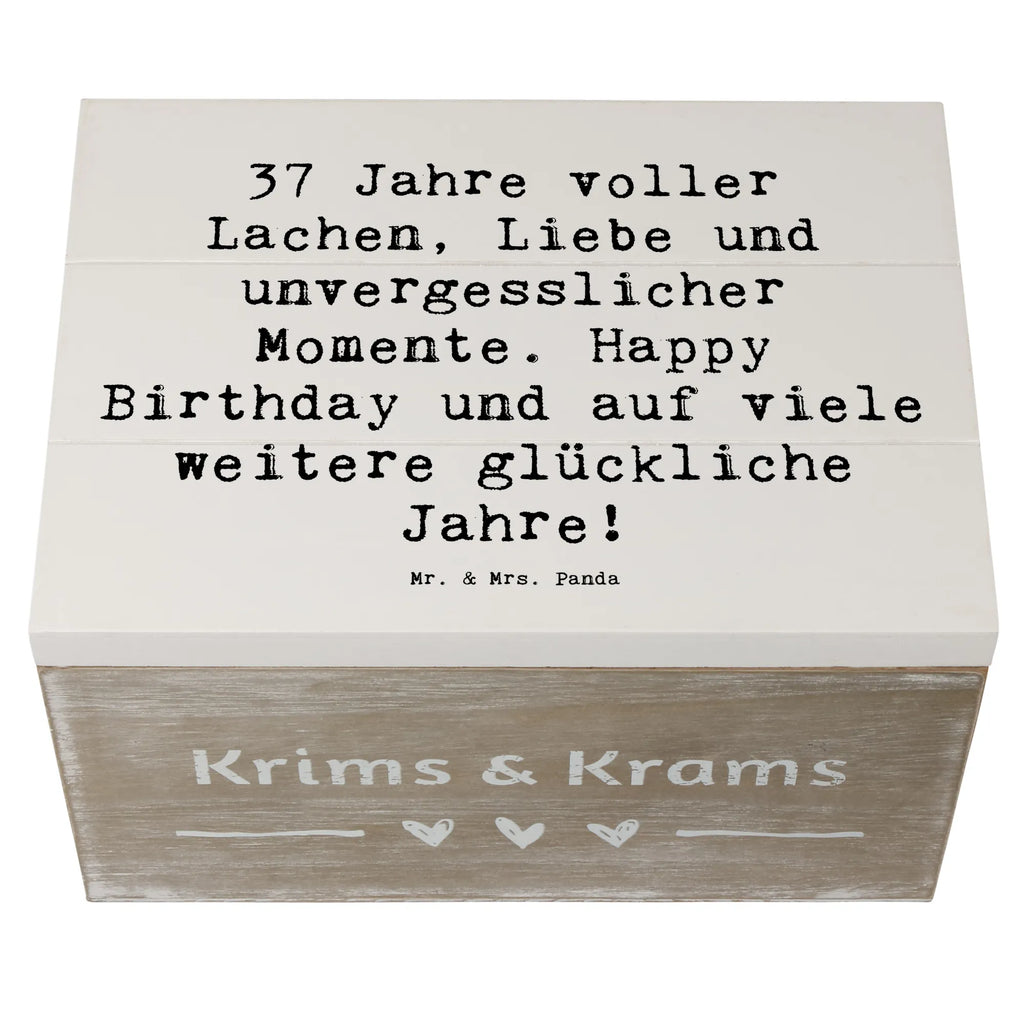Holzkiste Spruch 37. Geburtstag Schatzkiste, Truhe, Erinnerungskiste, Holzkiste, Dekokiste, XXL, Erinnerungsbox, Aufbewahrungsbox, Geschenkdose, Kiste, Schatulle, Geschenkbox, Geburtstag, Geburtstagsgeschenk, Geschenk