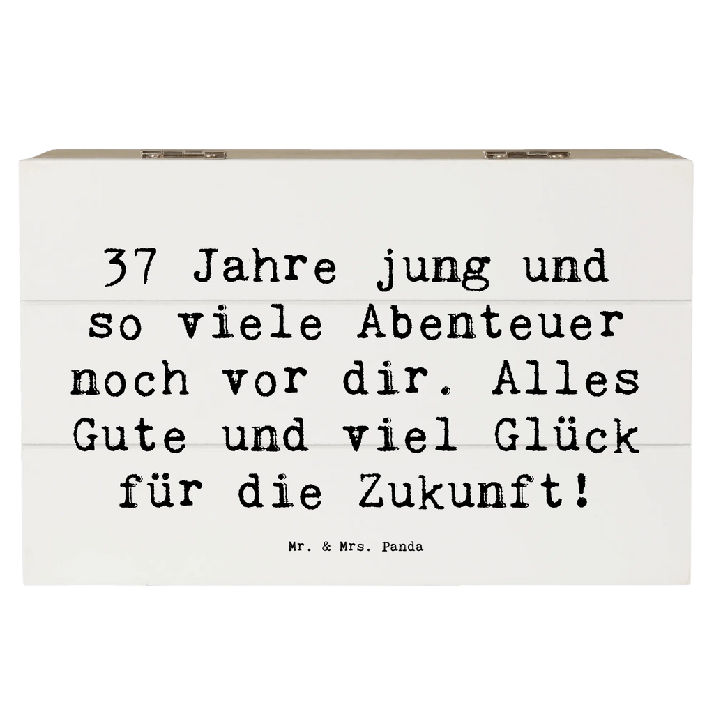 Holzkiste Spruch 37. Geburtstag Abenteuer Dekokiste, Erinnerungsbox, Geschenkdose, Truhe, Schatulle, XXL, Kiste, Schatzkiste, Holzkiste, Erinnerungskiste, Aufbewahrungsbox, Geschenkbox, Geburtstag, Geburtstagsgeschenk, Geschenk