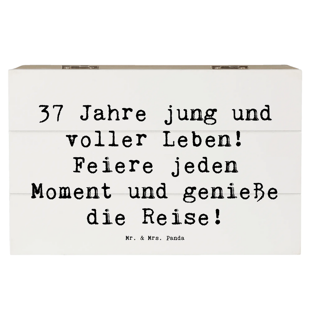 Holzkiste Spruch 37. Geburtstag Lebensfreude Aufbewahrungsbox, XXL, Erinnerungskiste, Truhe, Geschenkbox, Dekokiste, Holzkiste, Erinnerungsbox, Schatzkiste, Geschenkdose, Kiste, Schatulle, Geburtstag, Geburtstagsgeschenk, Geschenk