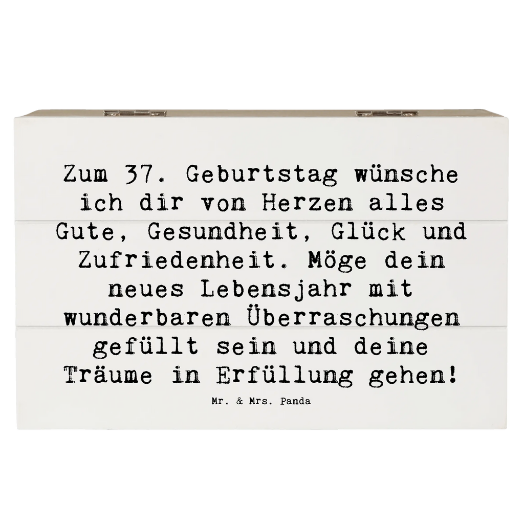 Holzkiste Spruch 37. Geburtstag Grüße Geschenkbox, Schatzkiste, Truhe, Erinnerungskiste, Aufbewahrungsbox, Erinnerungsbox, Schatulle, Kiste, Dekokiste, XXL, Holzkiste, Geschenkdose, Geburtstag, Geburtstagsgeschenk, Geschenk