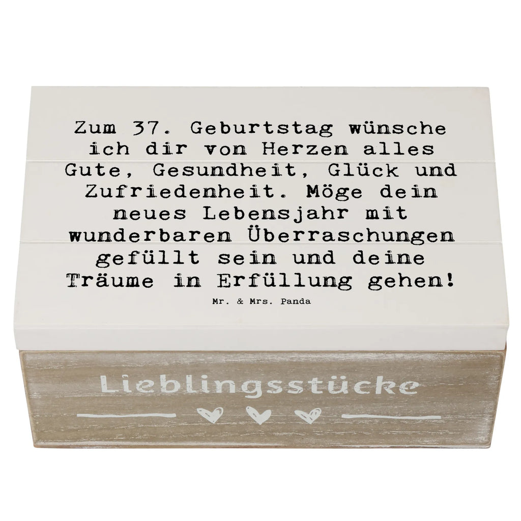 Holzkiste Spruch 37. Geburtstag Grüße Geschenkbox, Schatzkiste, Truhe, Erinnerungskiste, Aufbewahrungsbox, Erinnerungsbox, Schatulle, Kiste, Dekokiste, XXL, Holzkiste, Geschenkdose, Geburtstag, Geburtstagsgeschenk, Geschenk