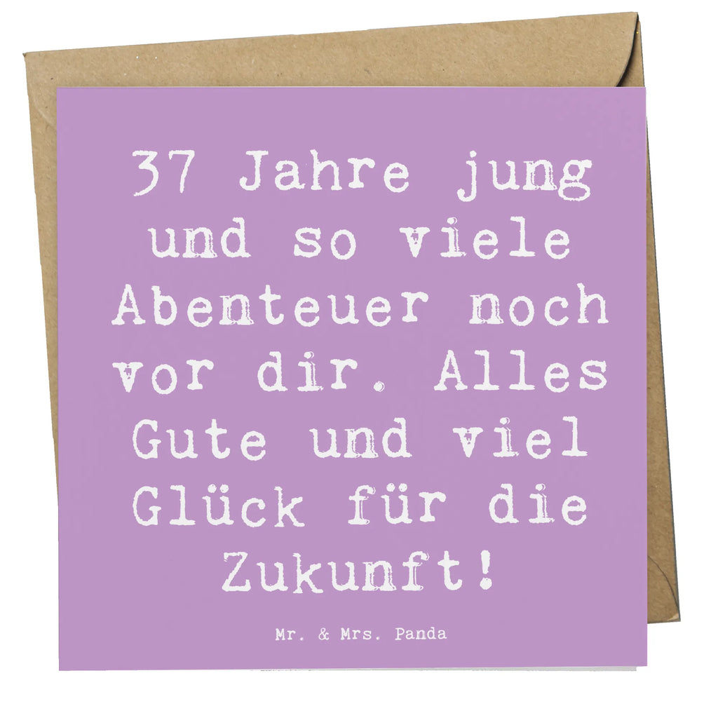 Deluxe Karte Spruch 37. Geburtstag Abenteuer Geburtstagskarte, Hochzeitskarte, Karte, Klappkarte, Einladungskarte, Hochwertige Grußkarte, Glückwunschkarte, Hochwertige Klappkarte, Grußkarte, Geburtstag, Geburtstagsgeschenk, Geschenk