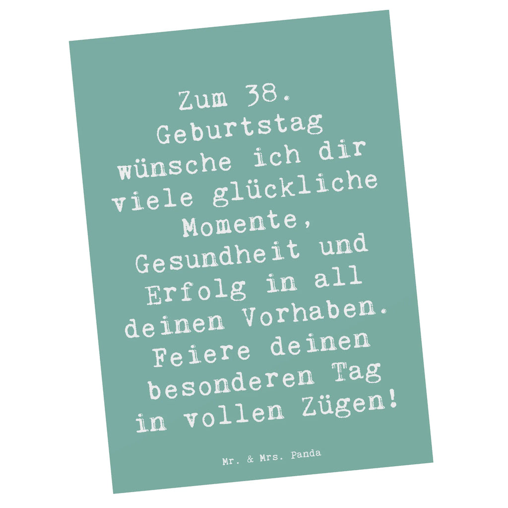 Postkarte Spruch 38. Geburtstag Glück Karte, Einladungskarten Geburtstag, Postkarte, Ansichtskarten, Geschenkkarte, Ansichtskarte, Geburtstagskarte, Einladung Geburtstag, Einladung, Grußkarte, Dankeskarte, Einladungskarte, Geburtstag, Geburtstagsgeschenk, Geschenk