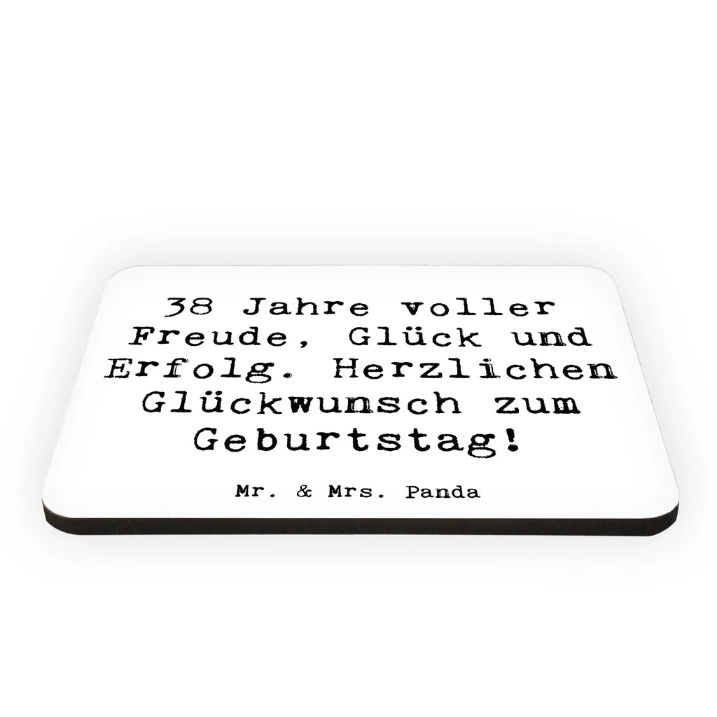 Magnet Spruch 38. Geburtstag Freude Pinnwandmagnet, Kühlschrank Dekoration, Motivmagnete, Notiz Magnet, Souvenir Magnet, Kühlschrankmagnet, Dekomagnet, Whiteboard Magnet, Geburtstag, Geburtstagsgeschenk, Geschenk