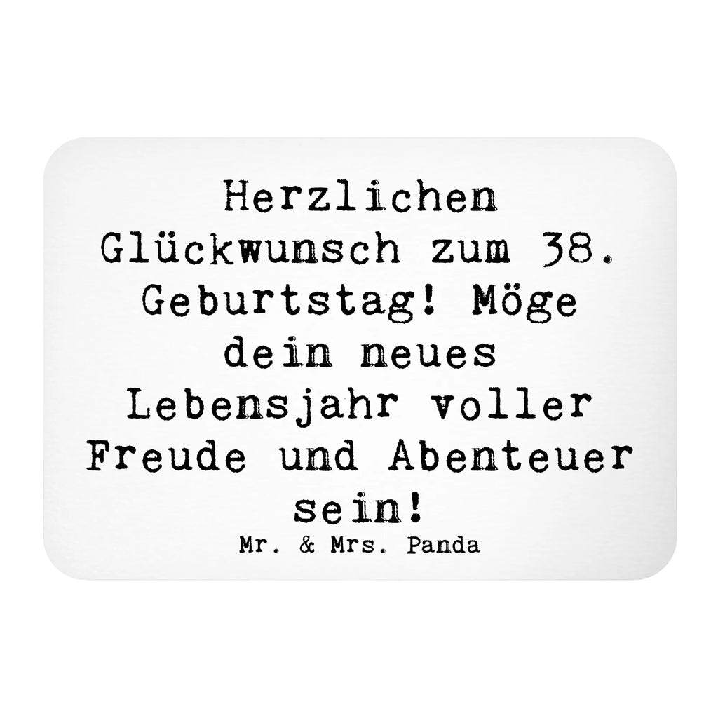 Magnet Spruch 38. Geburtstag Freude Abenteuer Kühlschrank Dekoration, Dekomagnet, Souvenir Magnet, Kühlschrankmagnet, Motivmagnete, Whiteboard Magnet, Notiz Magnet, Pinnwandmagnet, Geburtstag, Geburtstagsgeschenk, Geschenk
