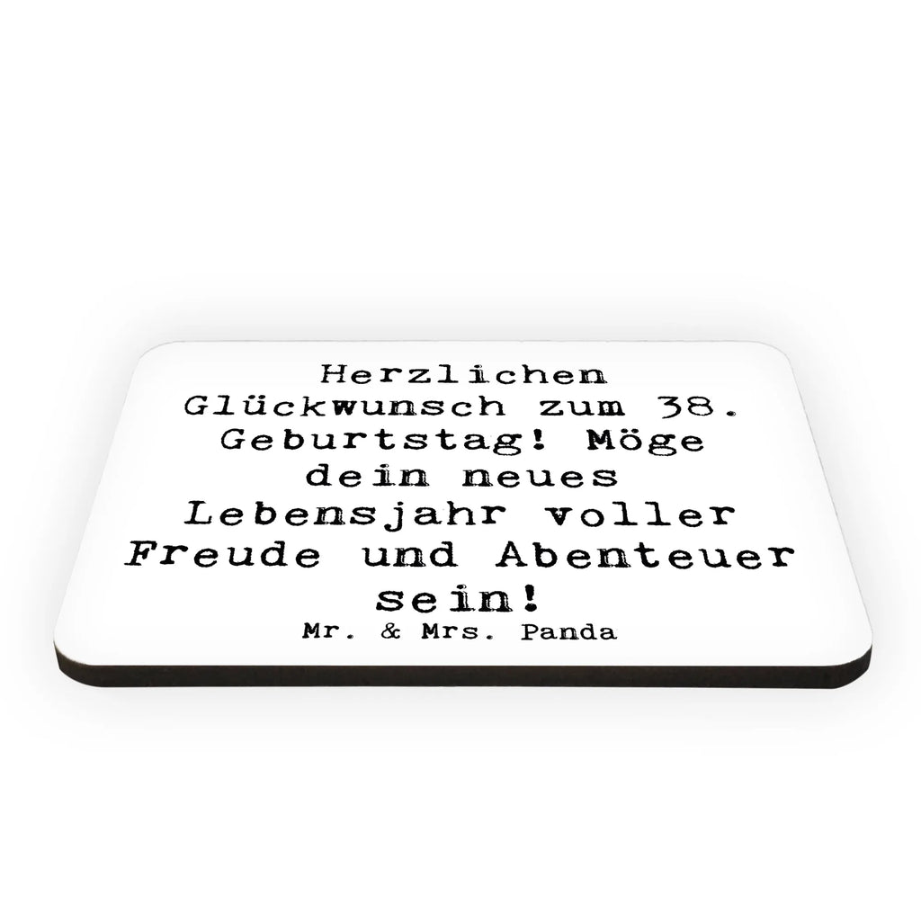 Magnet Spruch 38. Geburtstag Freude Abenteuer Kühlschrank Dekoration, Dekomagnet, Souvenir Magnet, Kühlschrankmagnet, Motivmagnete, Whiteboard Magnet, Notiz Magnet, Pinnwandmagnet, Geburtstag, Geburtstagsgeschenk, Geschenk