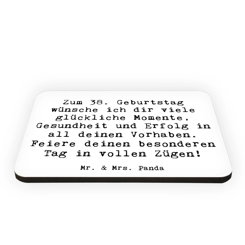 Magnet Spruch 38. Geburtstag Glück Kühlschrank Dekoration, Notiz Magnet, Whiteboard Magnet, Dekomagnet, Kühlschrankmagnet, Pinnwandmagnet, Motivmagnete, Souvenir Magnet, Geburtstag, Geburtstagsgeschenk, Geschenk