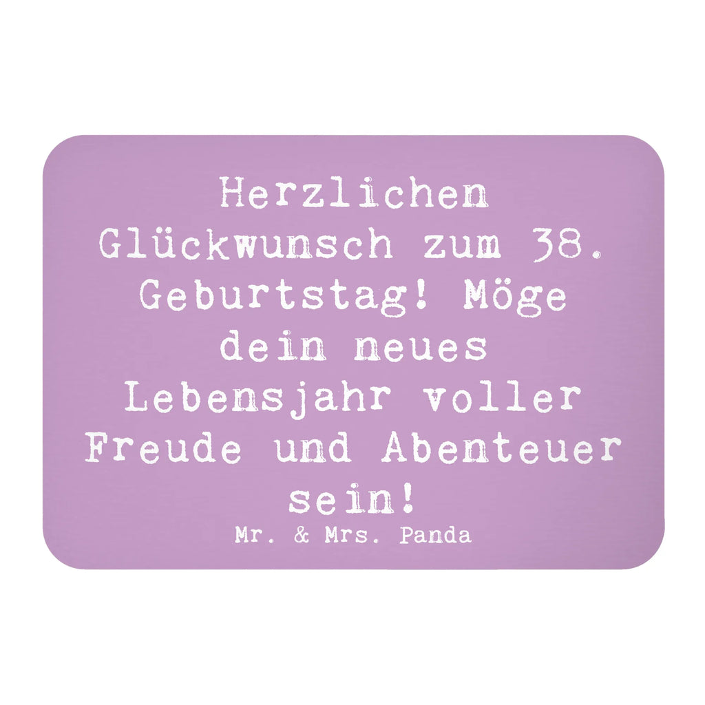 Magnet Spruch 38. Geburtstag Freude Abenteuer Kühlschrank Dekoration, Dekomagnet, Souvenir Magnet, Kühlschrankmagnet, Motivmagnete, Whiteboard Magnet, Notiz Magnet, Pinnwandmagnet, Geburtstag, Geburtstagsgeschenk, Geschenk