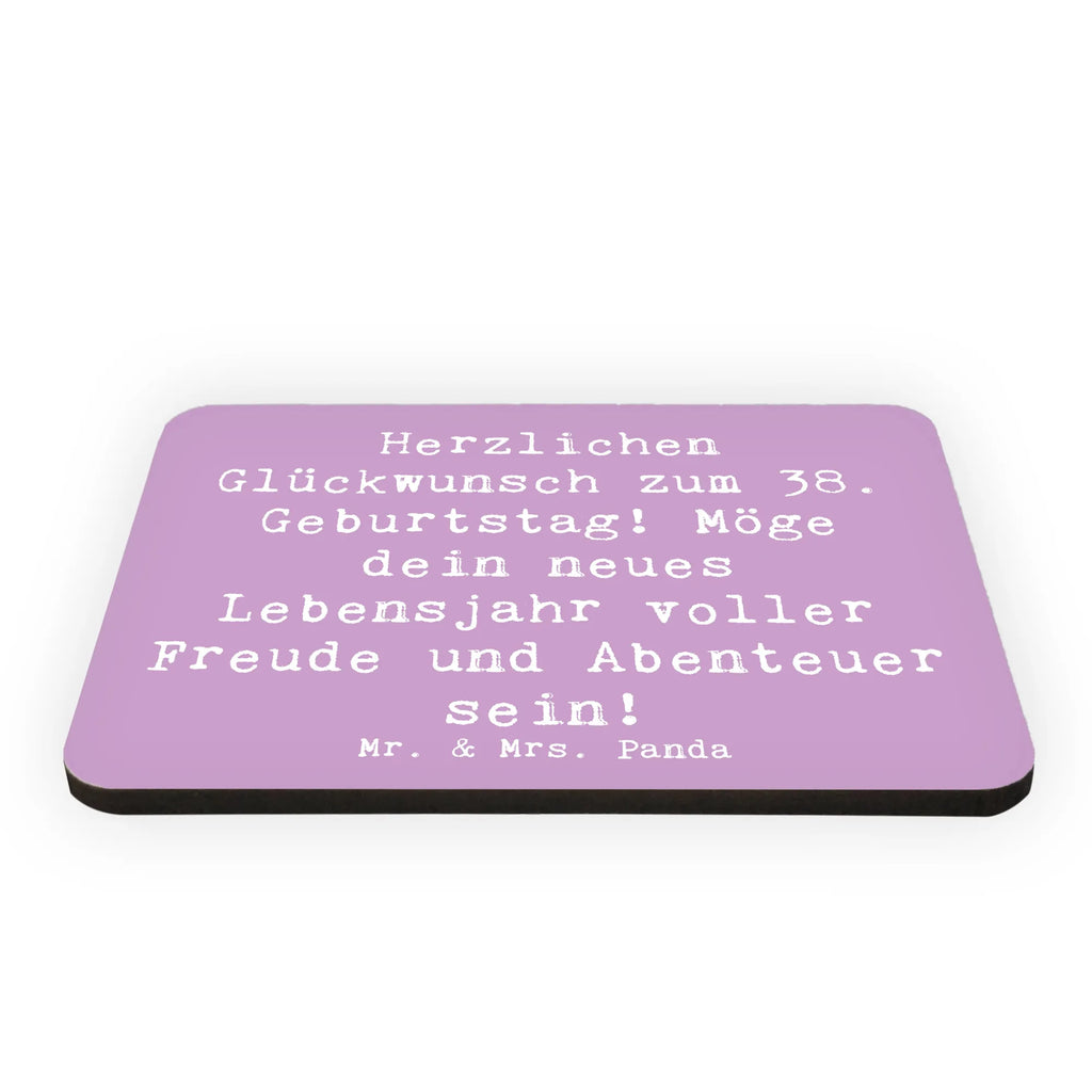 Magnet Spruch 38. Geburtstag Freude Abenteuer Kühlschrank Dekoration, Dekomagnet, Souvenir Magnet, Kühlschrankmagnet, Motivmagnete, Whiteboard Magnet, Notiz Magnet, Pinnwandmagnet, Geburtstag, Geburtstagsgeschenk, Geschenk