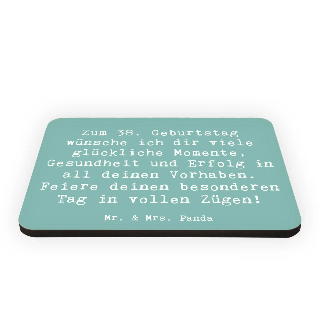 Magnet Spruch 38. Geburtstag Glück Kühlschrank Dekoration, Notiz Magnet, Whiteboard Magnet, Dekomagnet, Kühlschrankmagnet, Pinnwandmagnet, Motivmagnete, Souvenir Magnet, Geburtstag, Geburtstagsgeschenk, Geschenk