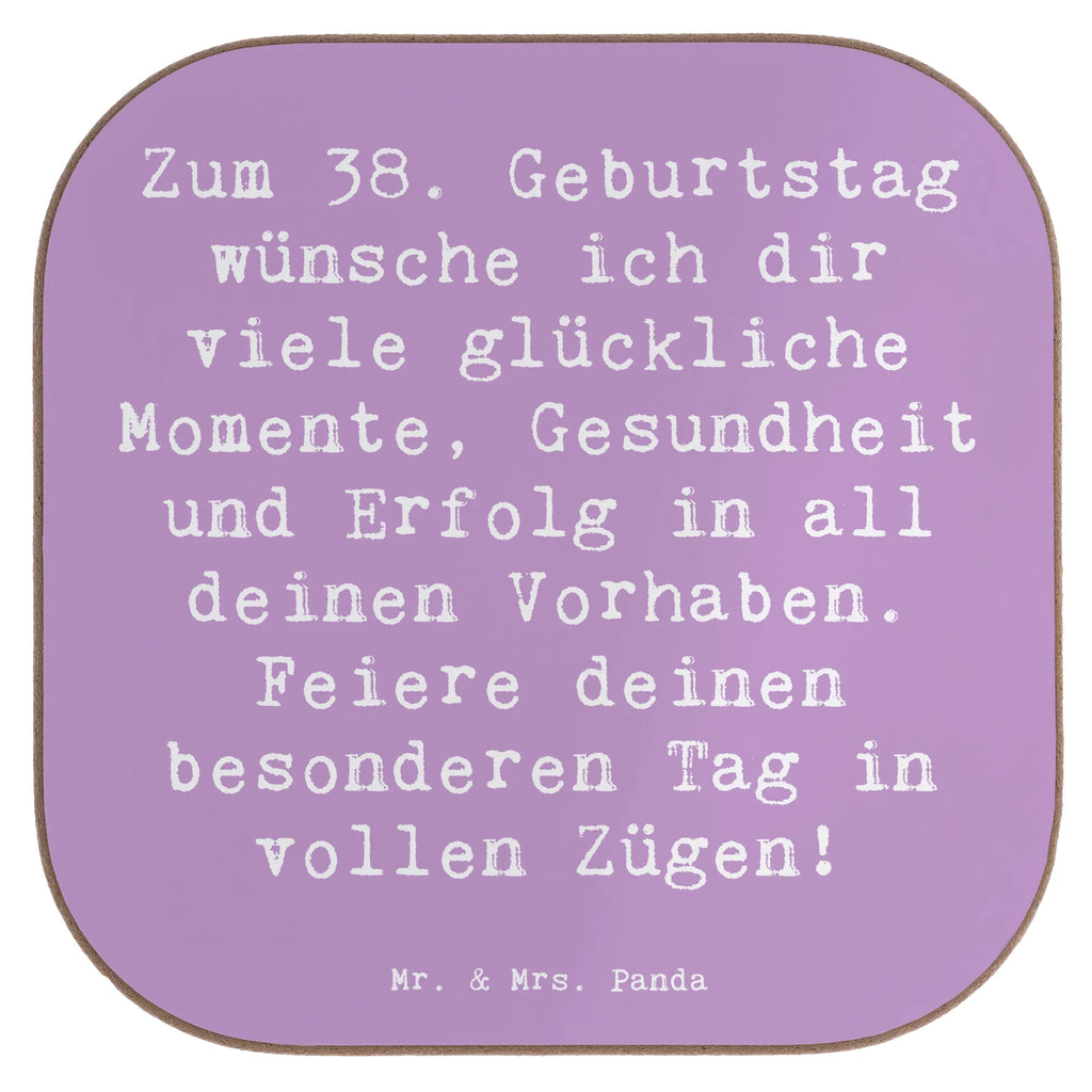 Square coaster Saying Zum 38. Geburtstag wünsche ich dir viele glückliche Momente, Gesundheit und Erfolg in all deinen Vorhaben. Feiere deinen besonderen Tag in vollen Zügen! Tassen Untersetzer, Untersetzer für Gläser, Untersetzer Holz, Korkuntersetzer, Glasuntersetzer, Untersetzer, Holzuntersetzer, Getränkeuntersetzer, Bierdeckel, Untersetzer aus Holz, Untersetzer Design, Untersetzer Gläser, Geburtstag, Geburtstagsgeschenk, Geschenk