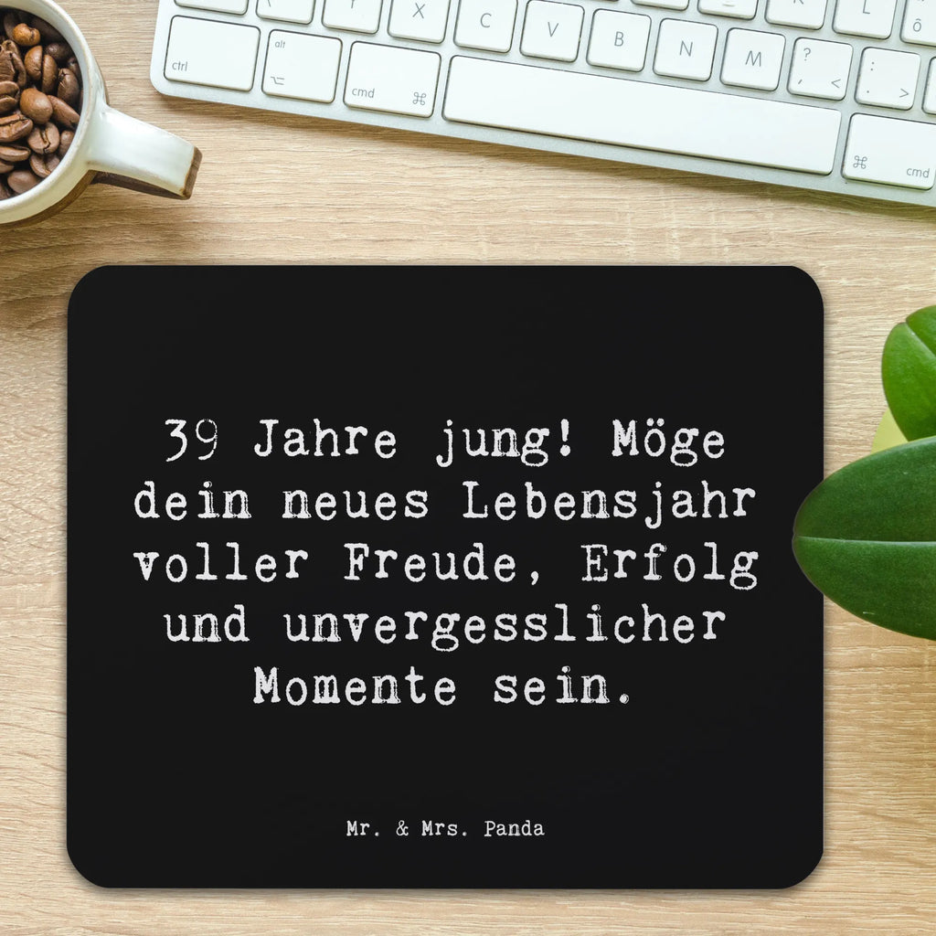 Mauspad Spruch 39. Geburtstag Freude Mausunterlage, Arbeitszimmer, Mauspad Büro, Büroausstattung, Mauspad, Mousepad, PC Zubehör, Designer Mauspad, Computer zubehör, Einzigartiges Mauspad, Geburtstag, Geburtstagsgeschenk, Geschenk
