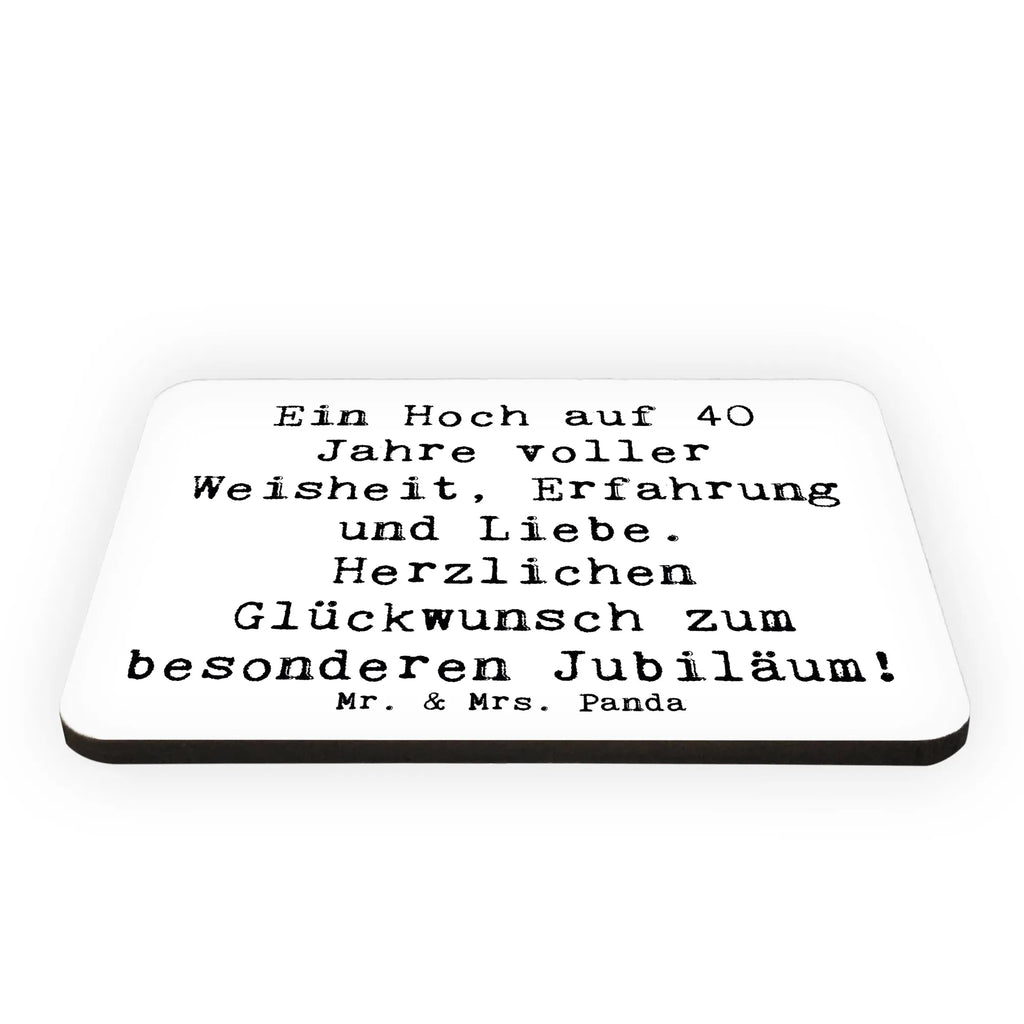 Magnet Saying Ein Hoch auf 40 Jahre voller Weisheit, Erfahrung und Liebe. Herzlichen Glückwunsch zum besonderen Jubiläum! Pinnwandmagnet, Motivmagnete, Dekomagnet, Kühlschrankmagnet, Notiz Magnet, Kühlschrank Dekoration, Souvenir Magnet, Whiteboard Magnet, Geburtstag, Geburtstagsgeschenk, Geschenk