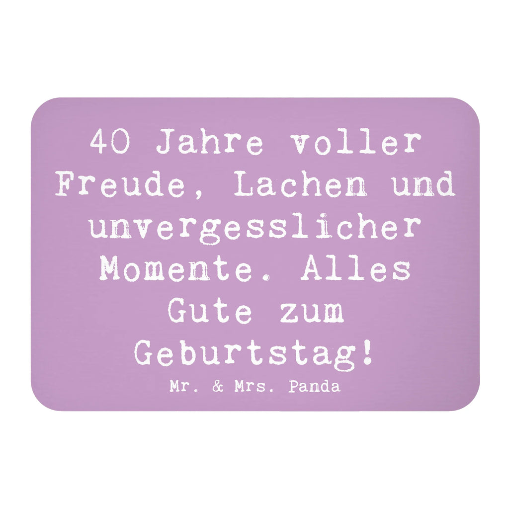 Magnet Spruch 40. Geburtstag Freude Notiz Magnet, Pinnwandmagnet, Kühlschrank Dekoration, Souvenir Magnet, Whiteboard Magnet, Dekomagnet, Motivmagnete, Kühlschrankmagnet, Geburtstag, Geburtstagsgeschenk, Geschenk