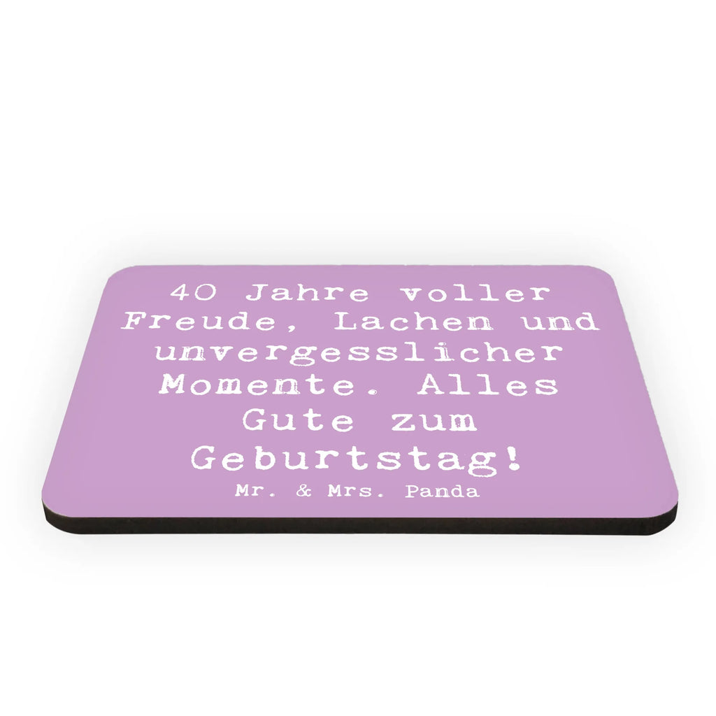 Magnet Spruch 40. Geburtstag Freude Notiz Magnet, Pinnwandmagnet, Kühlschrank Dekoration, Souvenir Magnet, Whiteboard Magnet, Dekomagnet, Motivmagnete, Kühlschrankmagnet, Geburtstag, Geburtstagsgeschenk, Geschenk