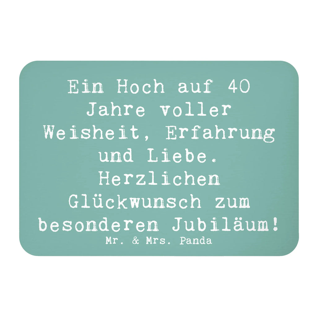 Magnet Saying Ein Hoch auf 40 Jahre voller Weisheit, Erfahrung und Liebe. Herzlichen Glückwunsch zum besonderen Jubiläum! Pinnwandmagnet, Motivmagnete, Dekomagnet, Kühlschrankmagnet, Notiz Magnet, Kühlschrank Dekoration, Souvenir Magnet, Whiteboard Magnet, Geburtstag, Geburtstagsgeschenk, Geschenk