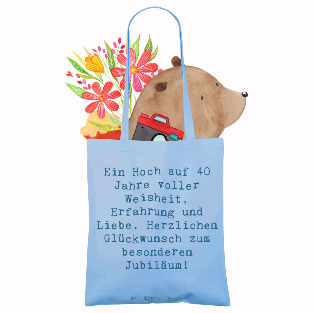 Tragetasche Spruch 40. Geburtstag Weisheit Beuteltasche, Beutel, Einkaufstasche, Jutebeutel, Stoffbeutel, Tasche, Shopper, Umhängetasche, Strandtasche, Schultertasche, Stofftasche, Tragetasche, Badetasche, Jutetasche, Einkaufstüte, Laptoptasche, Geburtstag, Geburtstagsgeschenk, Geschenk