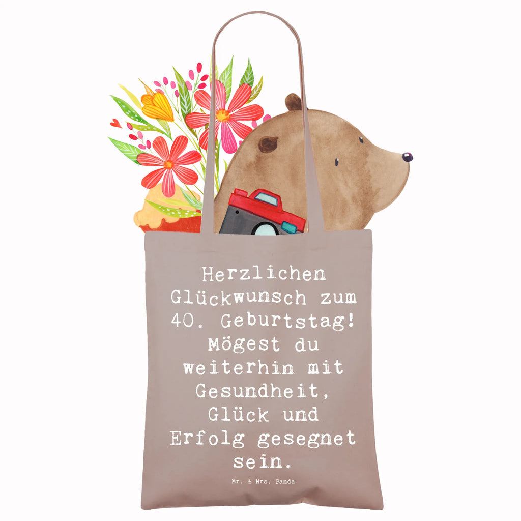 Tragetasche Spruch 40. Geburtstag Beuteltasche, Beutel, Einkaufstasche, Jutebeutel, Stoffbeutel, Tasche, Shopper, Umhängetasche, Strandtasche, Schultertasche, Stofftasche, Tragetasche, Badetasche, Jutetasche, Einkaufstüte, Laptoptasche, Geburtstag, Geburtstagsgeschenk, Geschenk