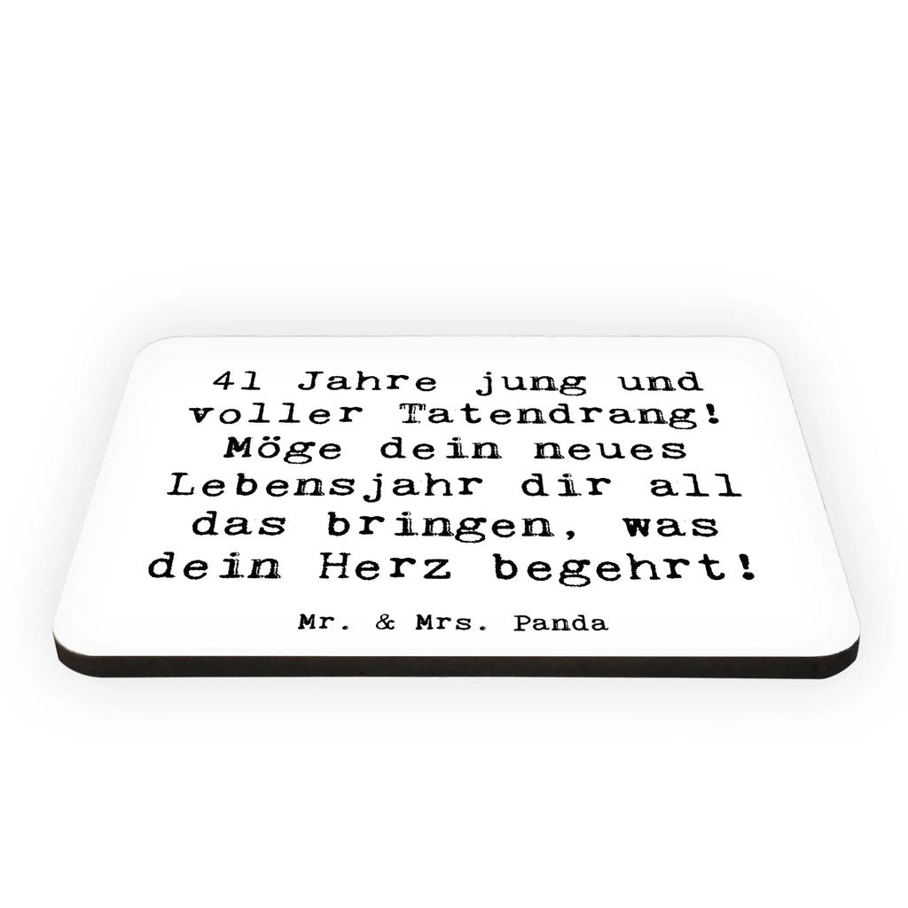 Magnet Spruch 41. Geburtstag Tatendrang Motivmagnete, Kühlschrank Dekoration, Pinnwandmagnet, Dekomagnet, Whiteboard Magnet, Kühlschrankmagnet, Notiz Magnet, Souvenir Magnet, Geburtstag, Geburtstagsgeschenk, Geschenk