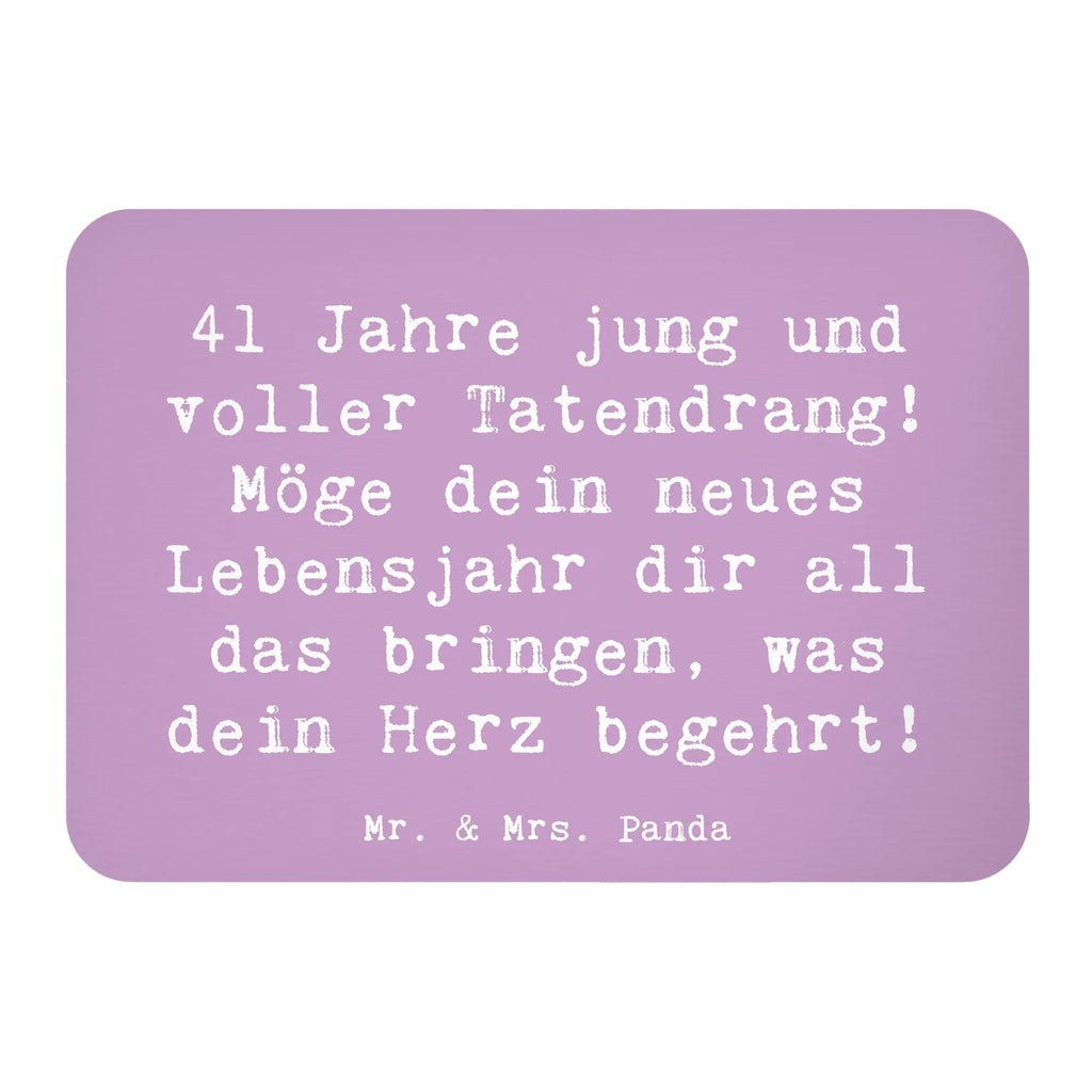 Magnet Spruch 41. Geburtstag Tatendrang Motivmagnete, Kühlschrank Dekoration, Pinnwandmagnet, Dekomagnet, Whiteboard Magnet, Kühlschrankmagnet, Notiz Magnet, Souvenir Magnet, Geburtstag, Geburtstagsgeschenk, Geschenk