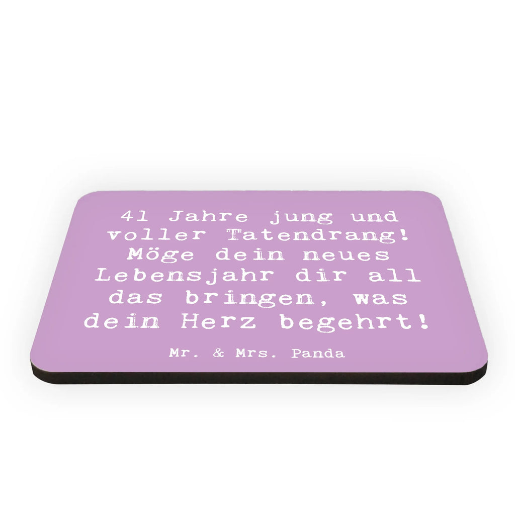 Magnet Spruch 41. Geburtstag Tatendrang Motivmagnete, Kühlschrank Dekoration, Pinnwandmagnet, Dekomagnet, Whiteboard Magnet, Kühlschrankmagnet, Notiz Magnet, Souvenir Magnet, Geburtstag, Geburtstagsgeschenk, Geschenk